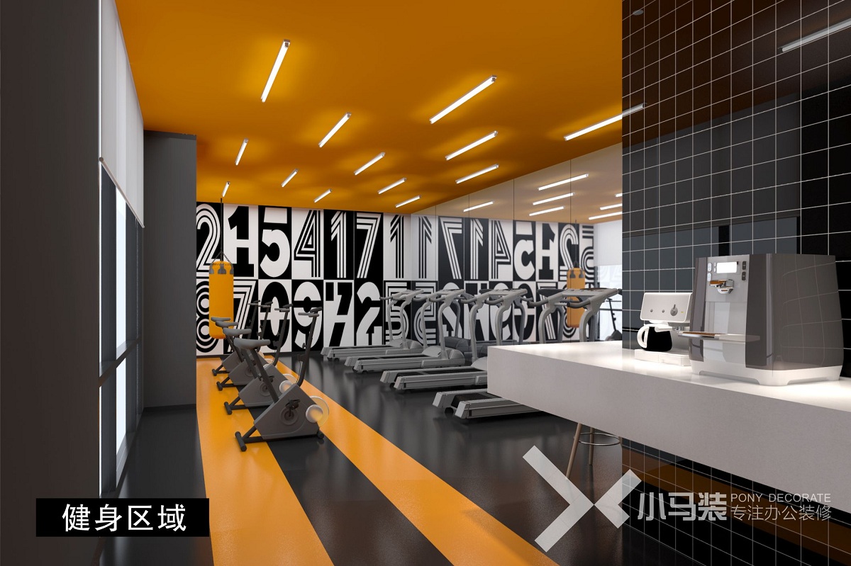 健身区域装修设计效果图